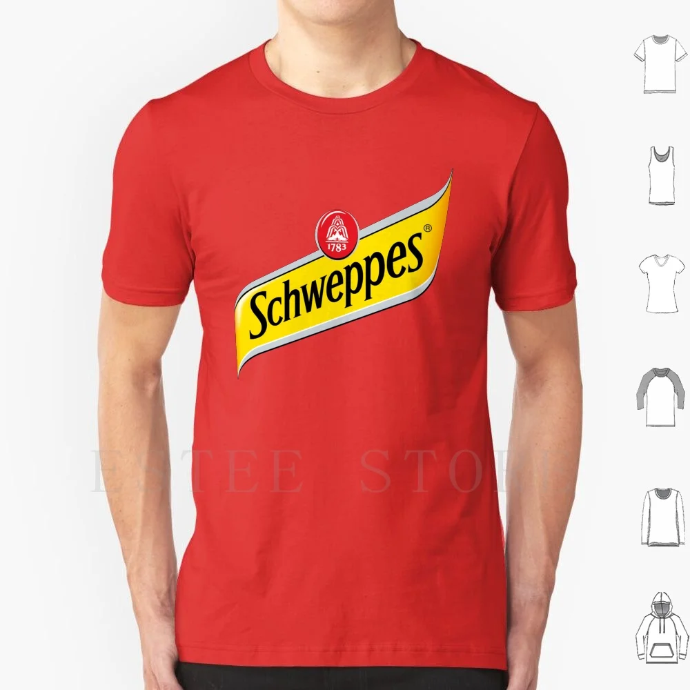 Schweppes-Camiseta de algodón con estampado rodante, capullo Extra pálido, cerveza ligera, refrigerador fresco del sur, Schweppes Canadá, jengibre seco Ale