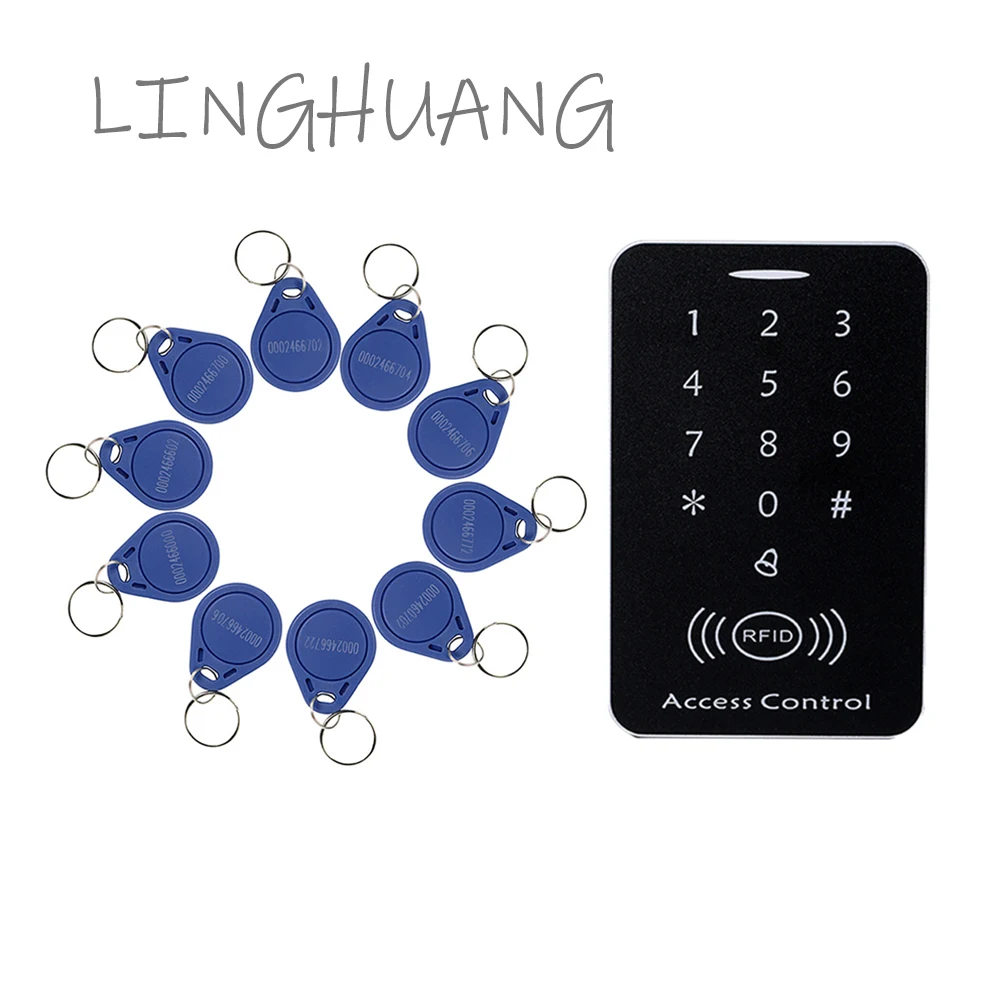LINGHUANG tokatlamak RFID erişim kontrol ünitesi makinesi desteği kimlik kartı şifre kilidini kapı kilidi garaj kapısı açacağı Coden giriş kapısı