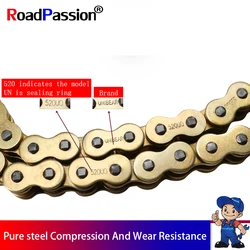 530*120 Motorcycle Drive Chain Parts 530 Heavy Duty Gold O-Ring Chain 120 Links For SUZUKI SUZUKI Hayabusa GSXR1300 1999 - 2007