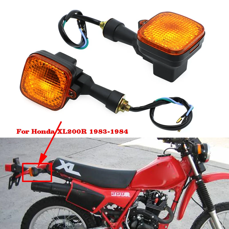 For Honda XL200R Rear Turn Signal Lights Motorcycle XL 200 R 1983 1984 Rear Front Turn Signal Indicatosr Winker