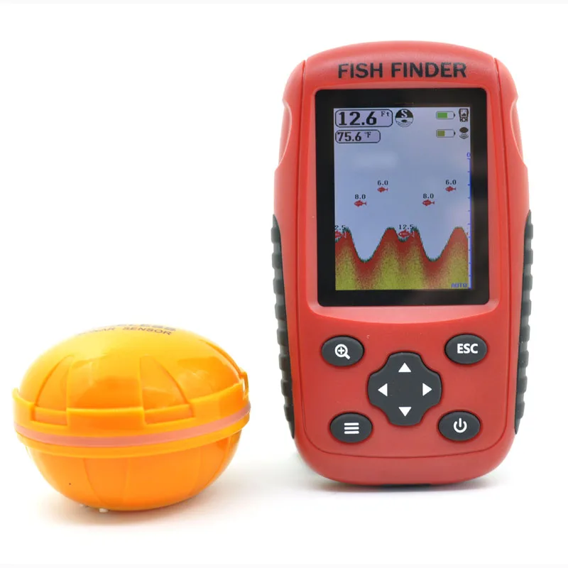 

Rechargeable Wireless Sonar Fish Finder for fishing 50M water depth echo sounder fishing finder portable fish finder