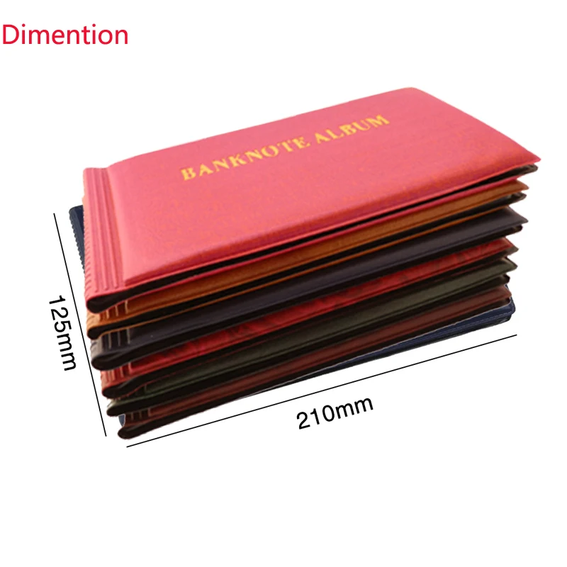 20 pages, can store 40 open banknote albums, Paper money currency stock collection protection stamp album