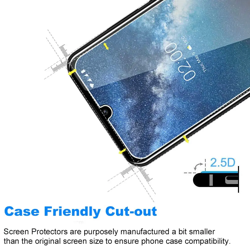 Tempered Glass for Nokia 7.2 Screen Protector for Nokia 7.2 Hard 9H