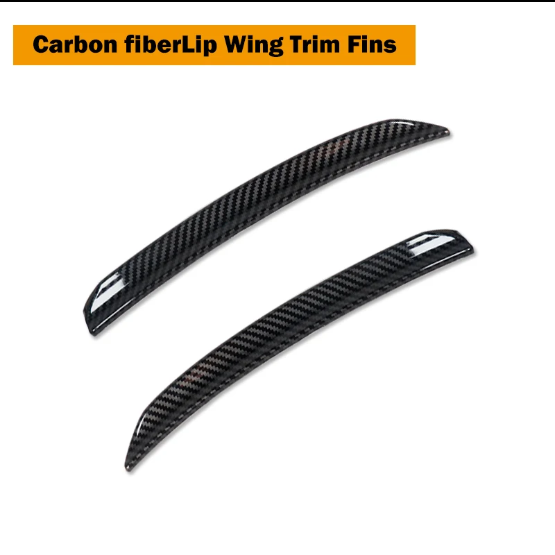 For MINI COOPER F55 F56 S / JCW 2014-up Carbon Fiber Pattern Style Car Rear Wing Trim Spoiler Extension Lip Fins Car Accessories
