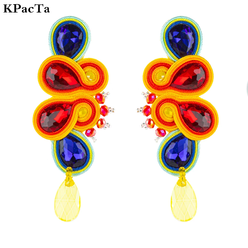 

KPacTa Earrings For Women Vintage Bohemia Celebrity Style Pin Jewelry Quality Jewelry Charming Exquisite Clothing Accessories