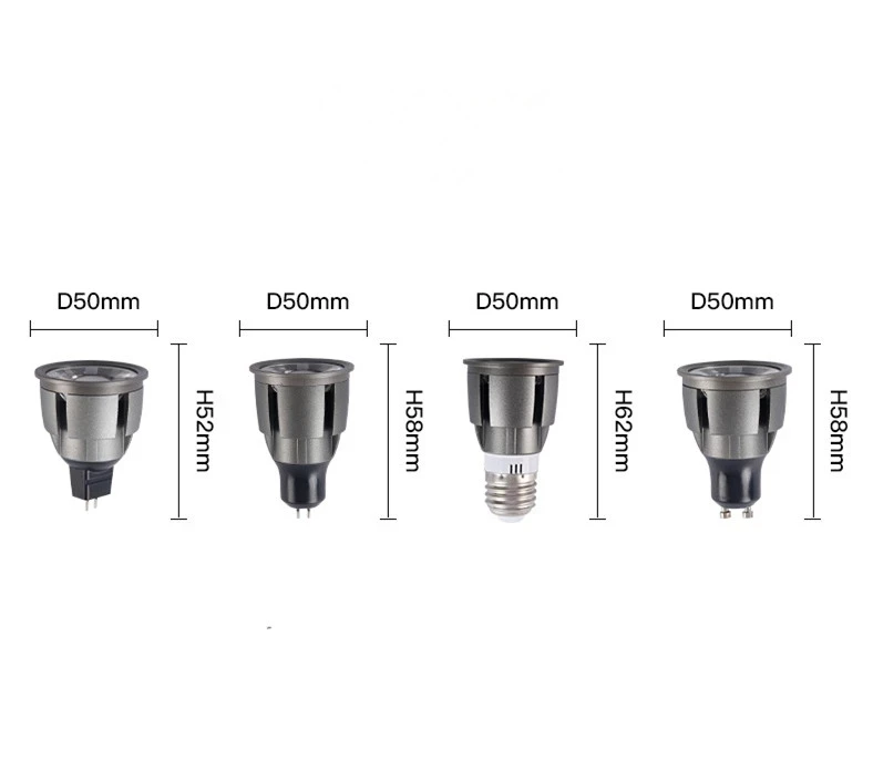 Super Bright Dimmable GU10/GU5.3/E27/E14/MR16 COB 9W 12W 15W LED Bulb Lamp 85-265V 12V spotlight Warm White/Cold White led light