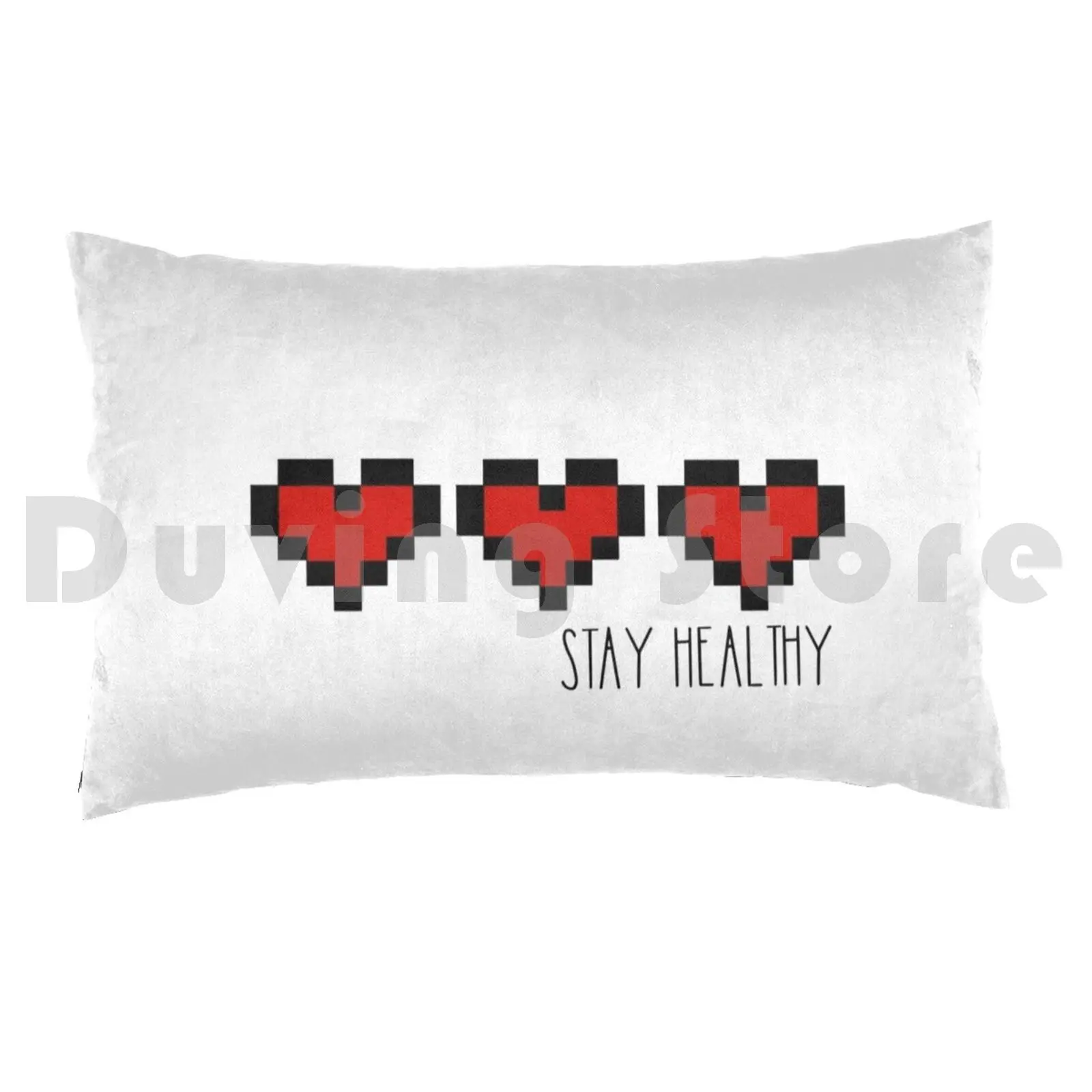 Pillow Case Stay Healthy-Hearts 2808 Vibe Vibey Link Oot