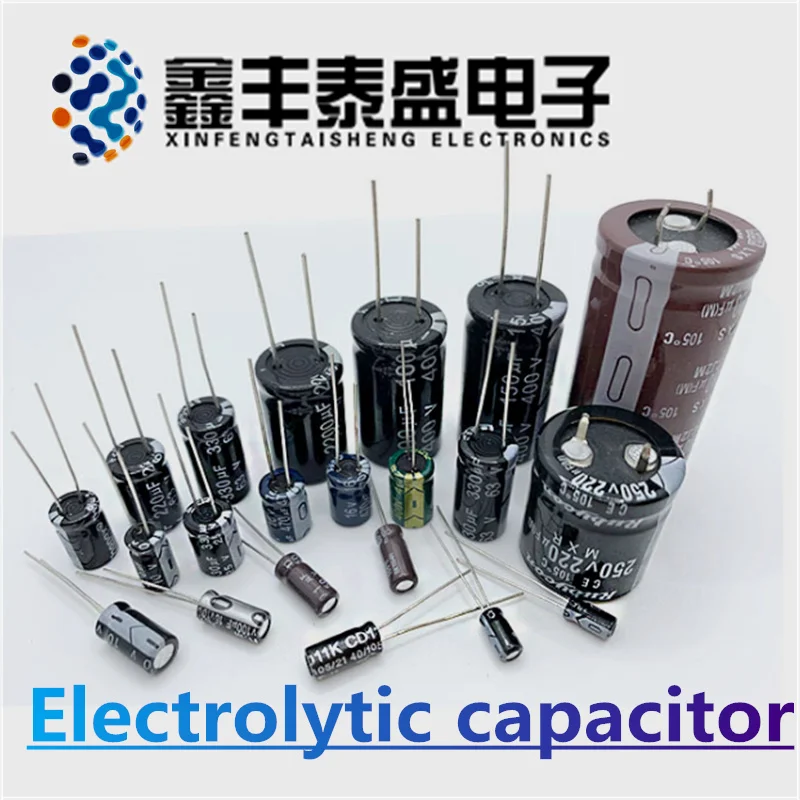 5-50PCS 10V 16V 25V 35V 50V 100V 400V 20% in-line electrolytic capacitors 100UF 220UF 330UF 470UF 680UF 1000UF 1500UF 2200UF