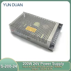 200W Switching Power Supply Stepper Motor Source Power Adapter AC 110V-220V 24VDC S-200-24 S-200-5