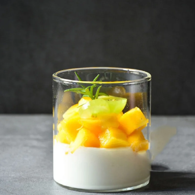 INS الزجاج كوب النمط الإيطالي كوب للحلوى التعميم شرب كوب الزجاج الشفاف الميكروويف الحليب أكواب الإفطار أكواب 280/400 مللي