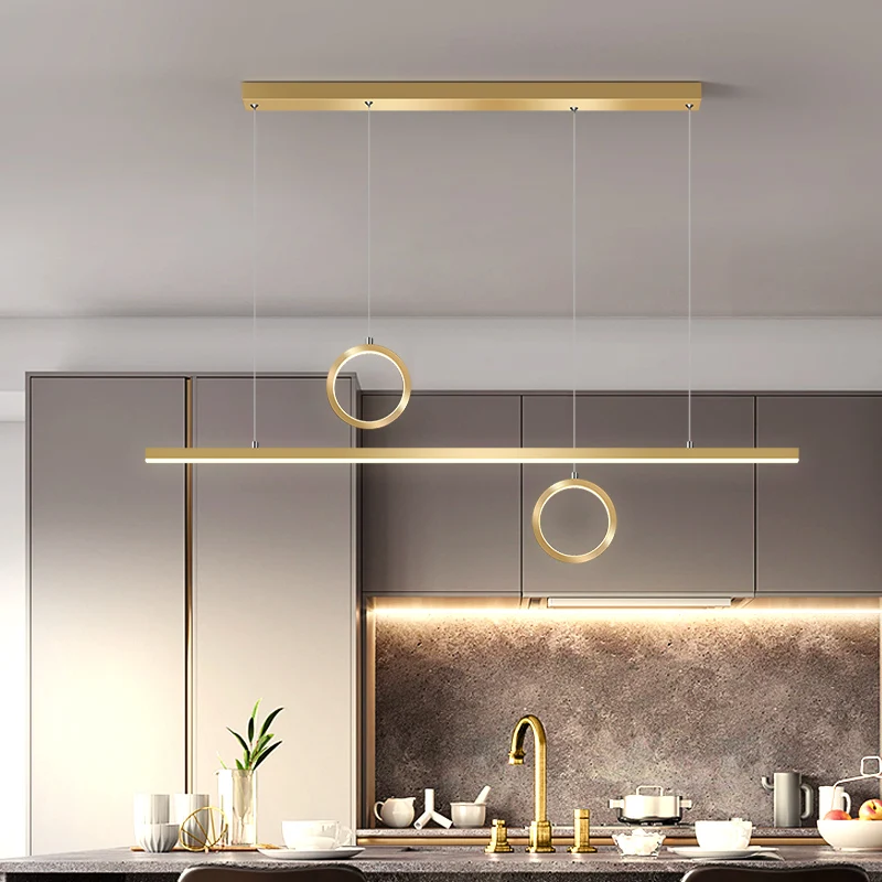 

Retro endant lights Simple LED Golden black pendant light Nordic Dining Room Hanging lights Home Decoration kitchen island light