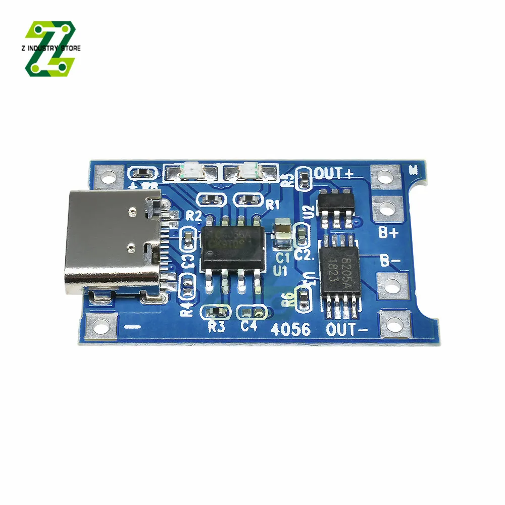 TC4056A 5V 1A Lithium Li-ion Battery Charger Module Type-C Protection Board Power Supply 18650 Charging Board