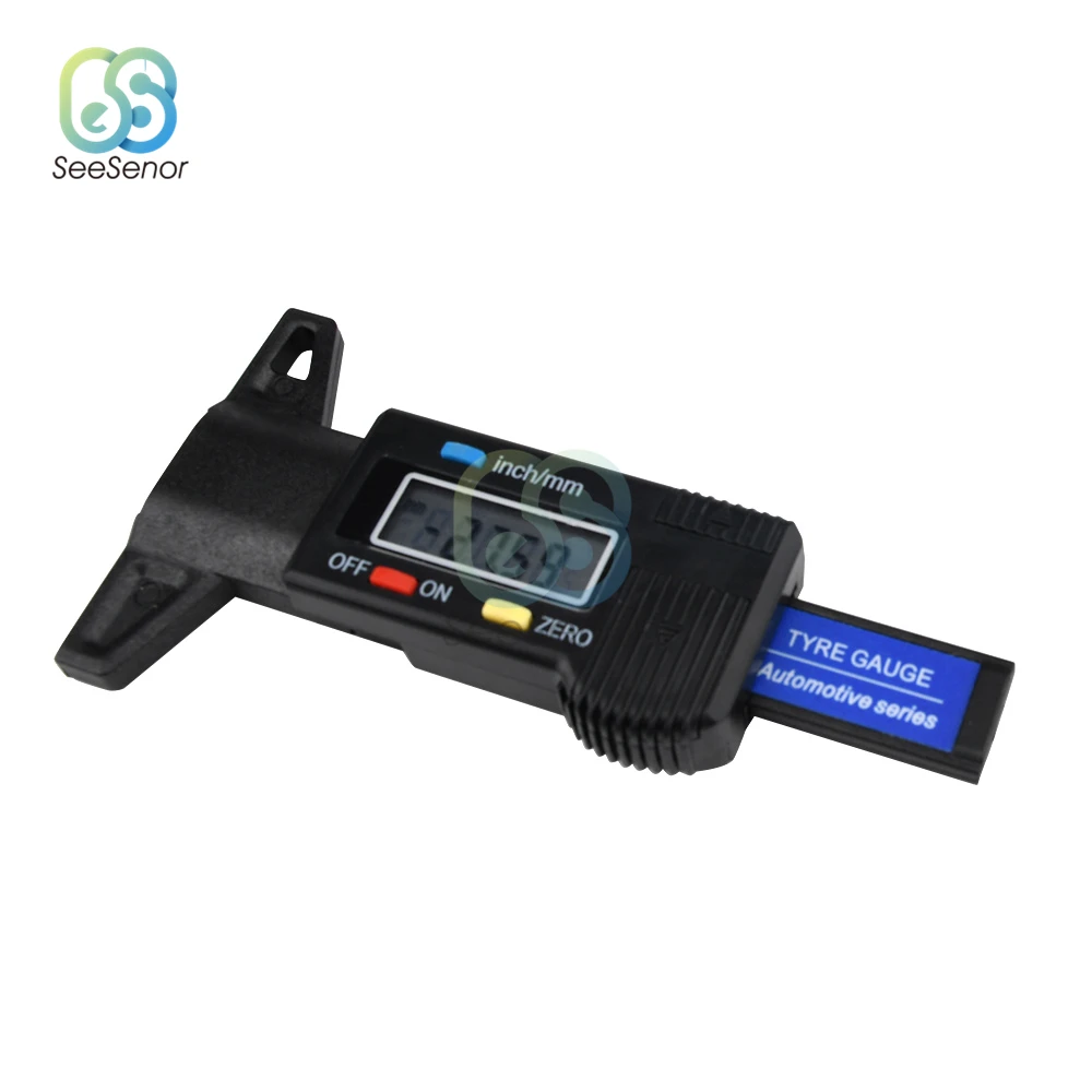 Digital Car Tyre Tire Tread Depth Gauge Meter Caliper Thickness Gauges Auto Tire Wear Detection Measuring Tool Monitoring System