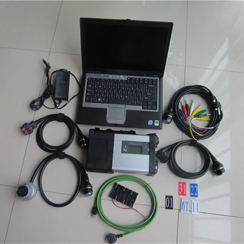 

MB Star C5 Diagnosis tool with D630 Laptop with SD Connect C5 software install well in 360G SSD for Mb Star C5 car truck