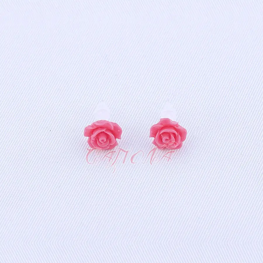 Cafiona Sailor Girls Halloween Kino Makoto Sailor Jupiter Cosplay Accessory Girls Ear Studs Rose Flower Earrings