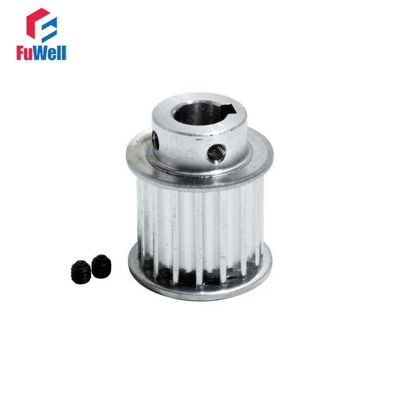 

HTD5M-15T Timing Pulley With Keyway 21mm Belt Width Toothed Belt Pulley 8/10mm Bore 5M 15Teeth Synchronous Gear Pulley