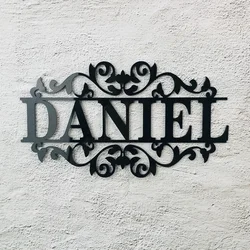 Personalized Name Acrylic Sign Custom Outdoor Hanging Family Name Sign Monogram Garden Door Sign Wedding Wall Decor