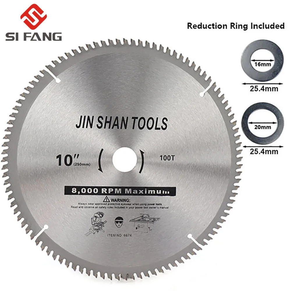 

10Inch Circular Saw Blade 120 Teeth Woodworking Cutting Disc Carbide Wood Saw Blade For Rotary Tools Metal Cutter Power Tool