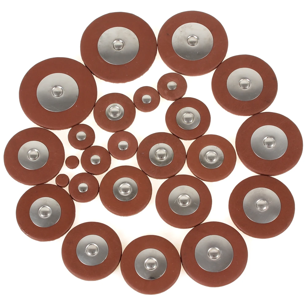 

25pcs Professional Tone tenor saxophone pads Orange Sheep Leather Sax Pads for Tenor Saxophone Instrument Accessories