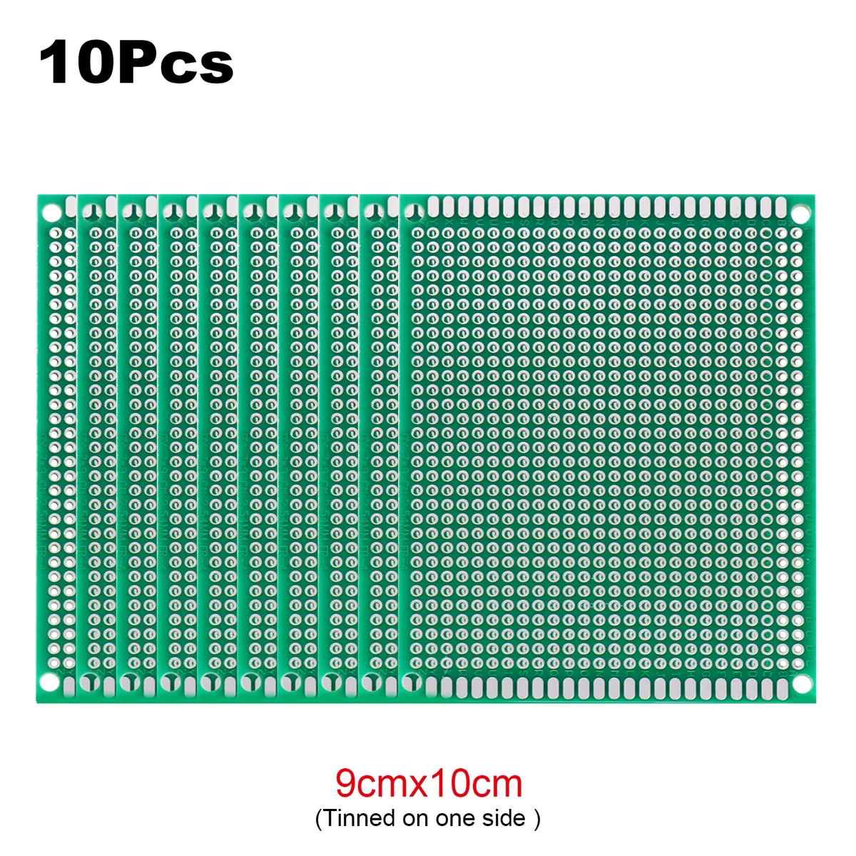 2 Stück PCB Prototyp-Platine Universal-Strippboard Einseitig Bedruckt 2x8 3x7 4x6 5x7 6x8 7x9 8x12 9x10 zum Löten – Detail 14