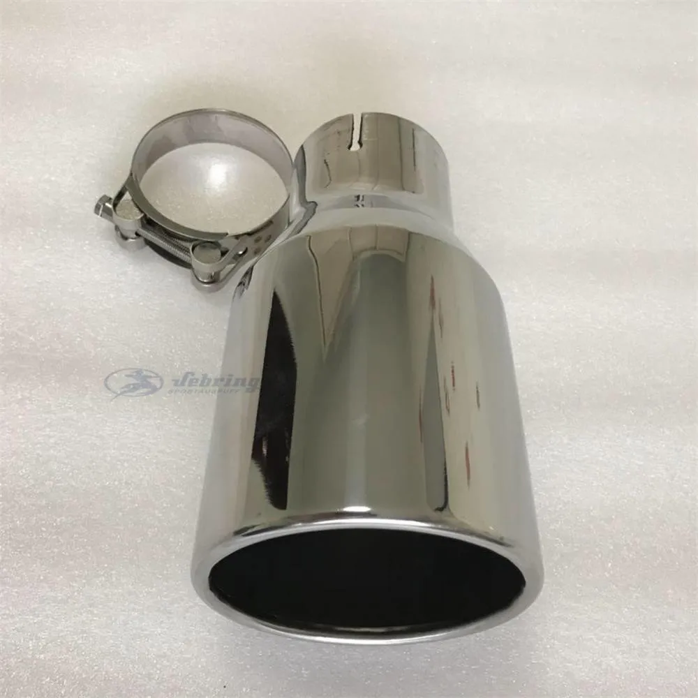 Stainless steel Large Diameter 115mm 4.5inch The flat edge universal muffler tail throat Car modification exhaust tip pipe
