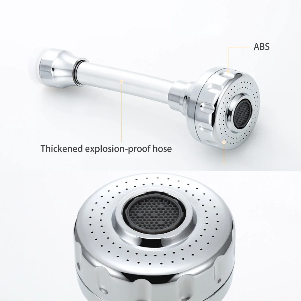 360 Rotatable 3 Models Tap Connector Diffuser Hose Nozzle Adjustable Sprayer Water Saving Kitchen Sink Mixer Faucet Aerator