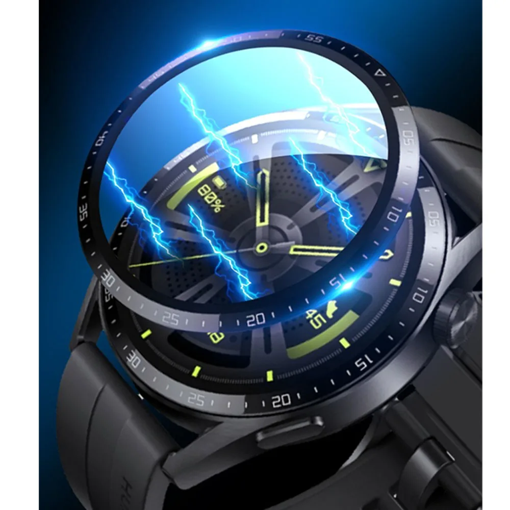 Protective Film For Huawei Watch GT 3 46mm SmartWatch Screen Protector Film Full Cover Clear TPU Curved Anti-Scratch Accessories