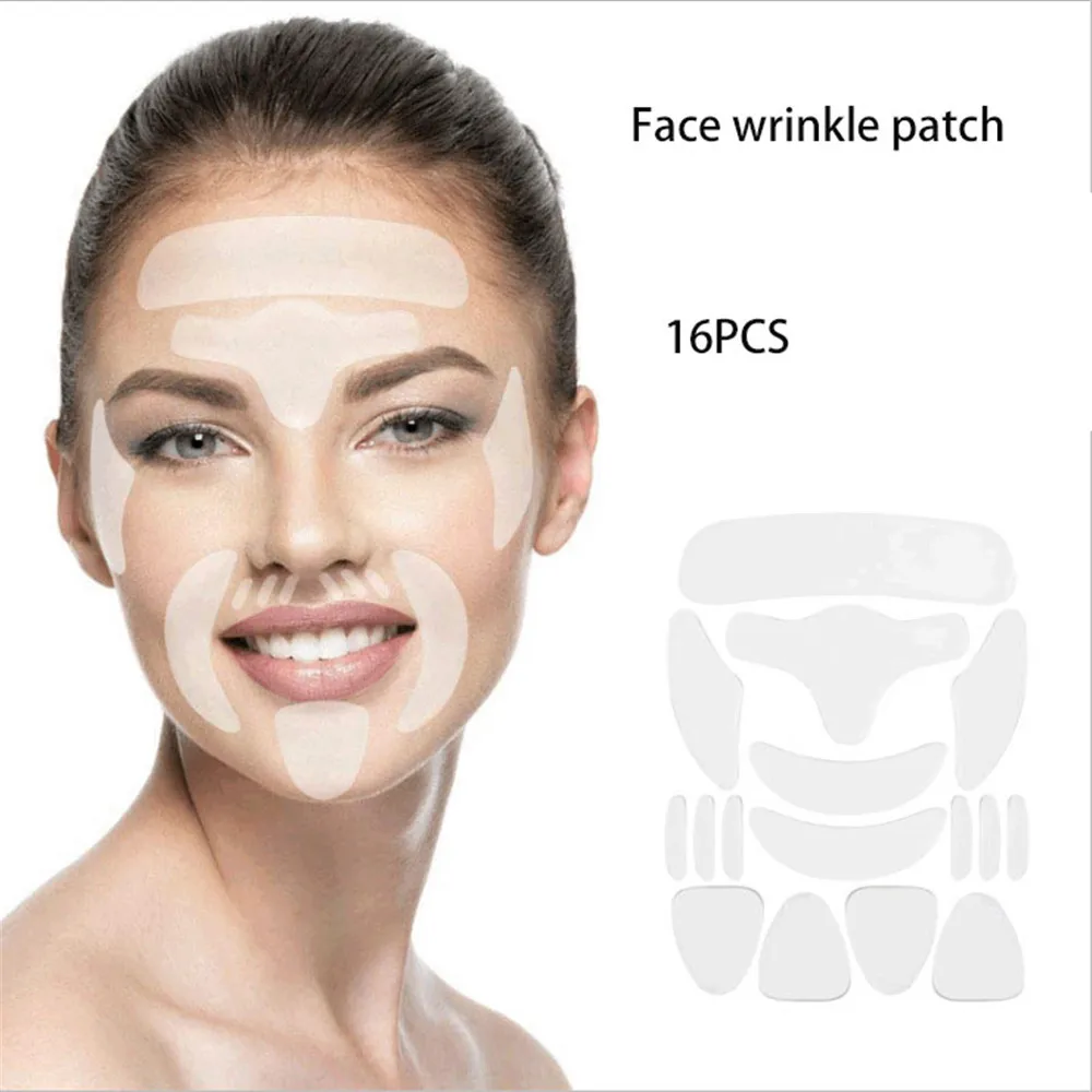 

16PCS/6/2/1 Reusable Silicone Anti Wrinkle Facial Pad Face Neck Eye Sticker Silicone Neck Pad Forehead Anti Wrinkle Agless Patch