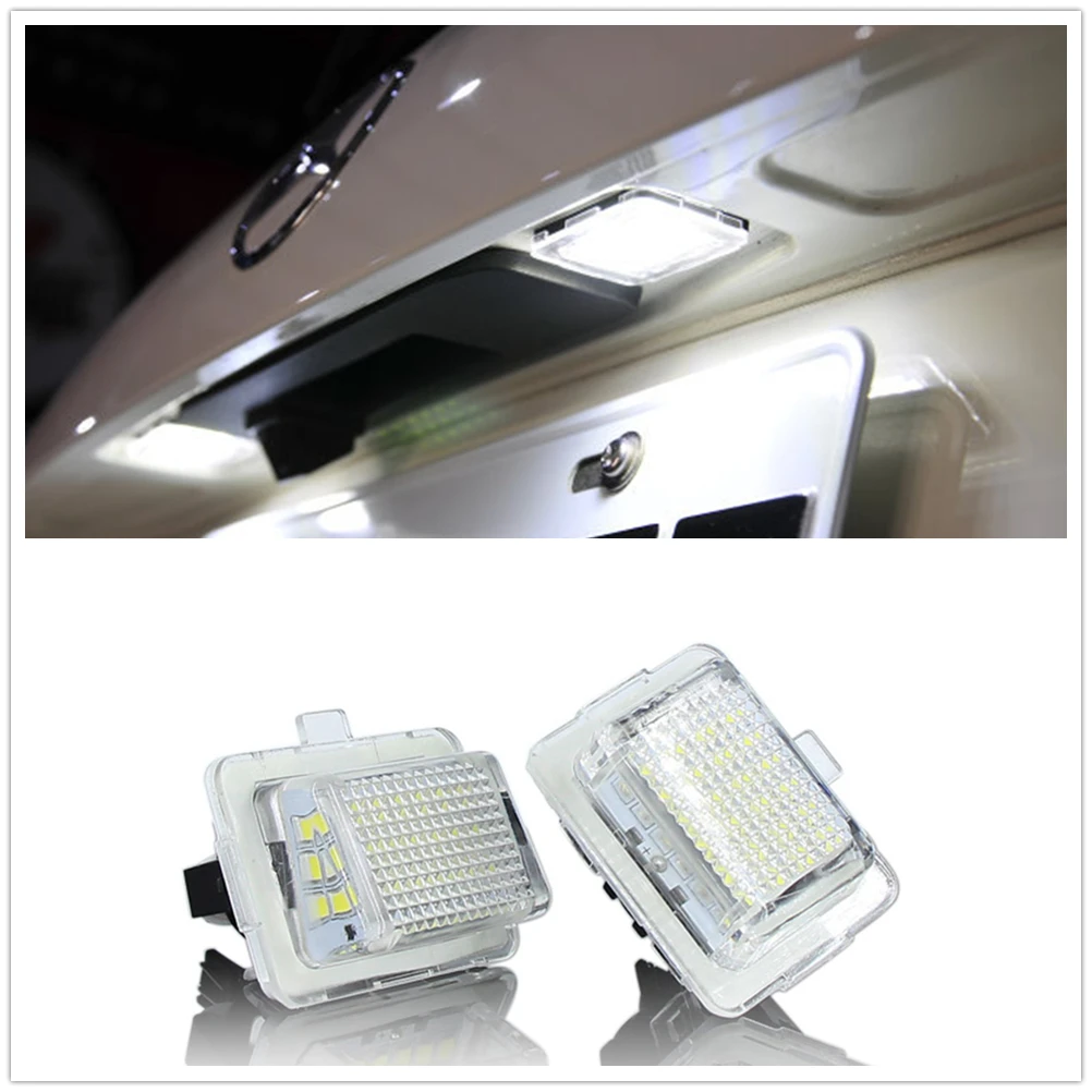 

For Mercedes-Benz W204(5D)/W212/W216/W221/W207 2012 LED License Plate Light Tail Gate Board Panel Trunk Guard Signal Lamp Bulb