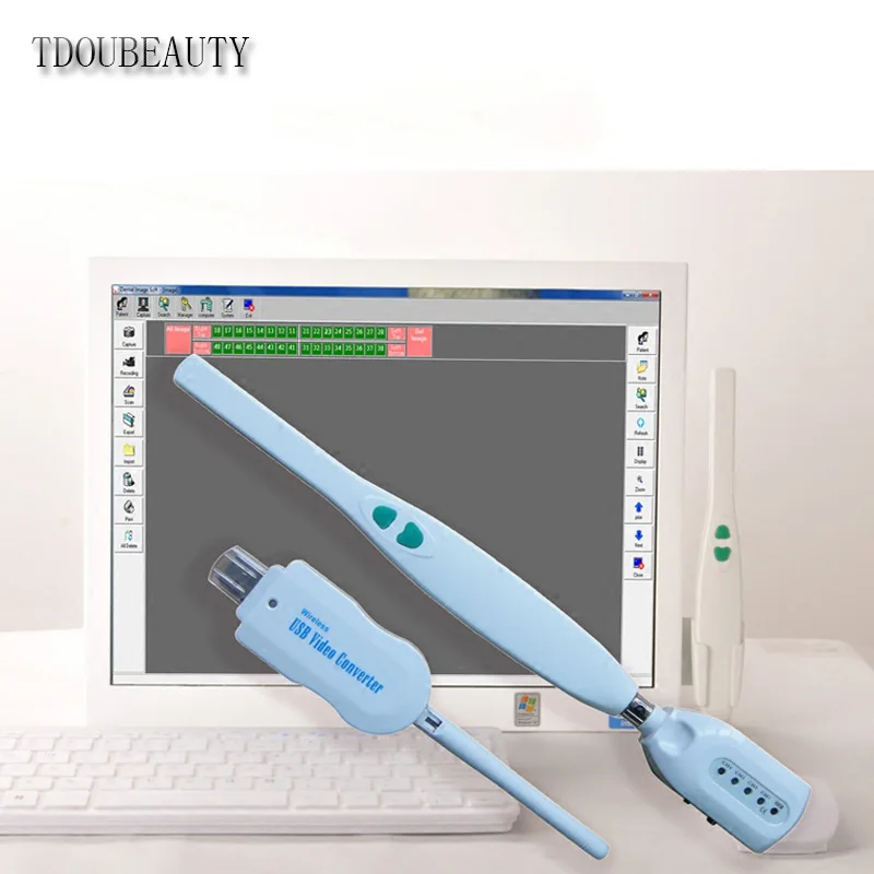 TDOUBEAUTY CE FDA Wireless Intraoral Intra Oral Camera Resolution 520TV Line with USB ORC-4 Free Shipping