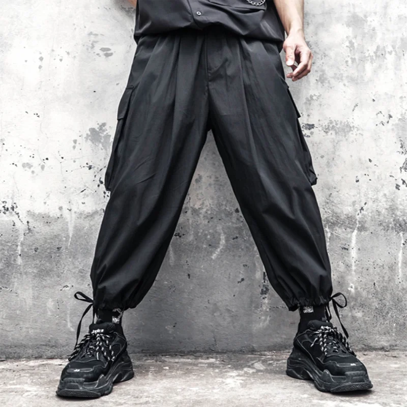 

Men's Cargo Pants Spring And Autumn New Three-Dimensional Pocket Design Dark Casual Loose Large Size Bloomers