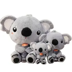 30/70cm entzückende Koalas Plüsch tier niedliche ausgestopfte Cartoon Tiere Australien Koalas Puppenspiel zeug mit Holz Geburtstags geschenk