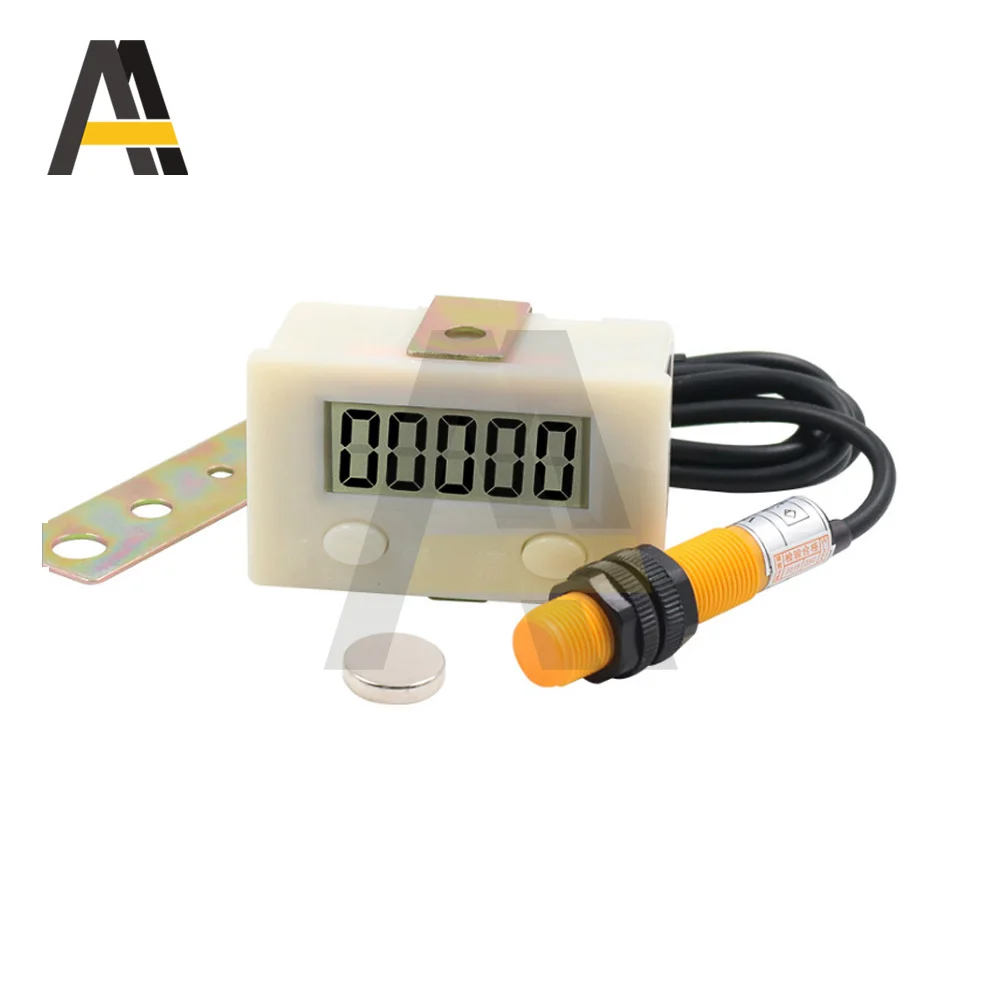 5 Digits 6 Digits Magnetic Induction Digital Display Counter LCD Magnetic Induction Switch Sensor