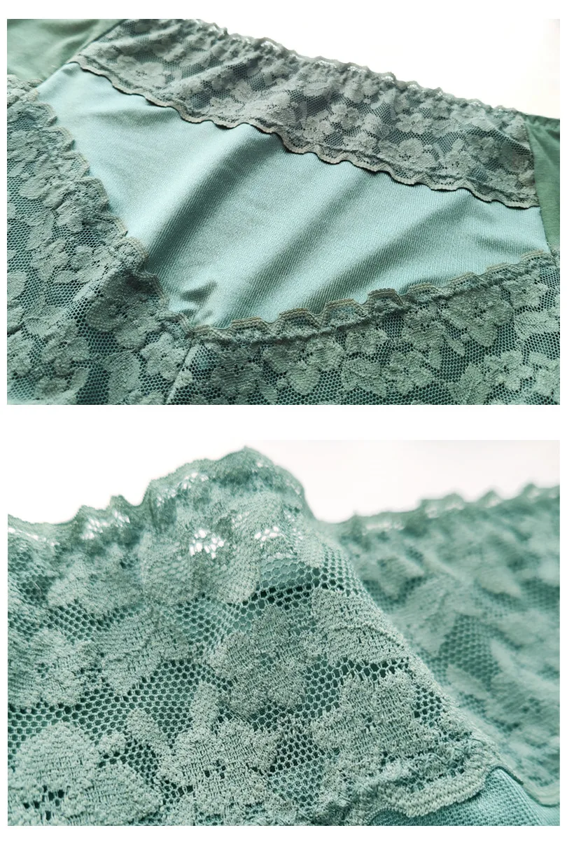 3Pcs/lot Women Panties Thin Soft High Waist Belly in Carry Buttock Sexy Lace Lingeries Underwears Sets Plus Size 5XL Briefs