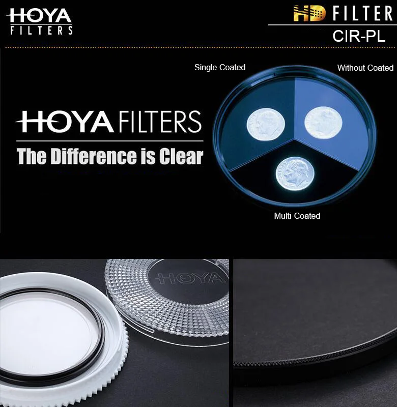 Original HOYA HD CPL CIR-PL 82mm Filter Circular Polarizing Hoya HD CIRPL Slim Polarizer for Nikon Canon Sony Camera Lens