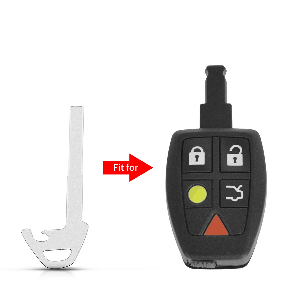 Dandkey Car Accessories Remote Key Blank Blade For Volvo S40 S60 S80 XC60 V40 V70 V60 Keyless Entry Uncut Insert Emergency Blade