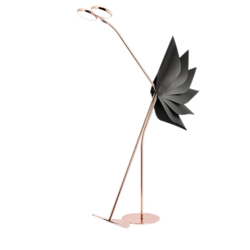 

designer Nordic bedroom floor lamp post modern creative personality ostrich LED hall living room floor lamp