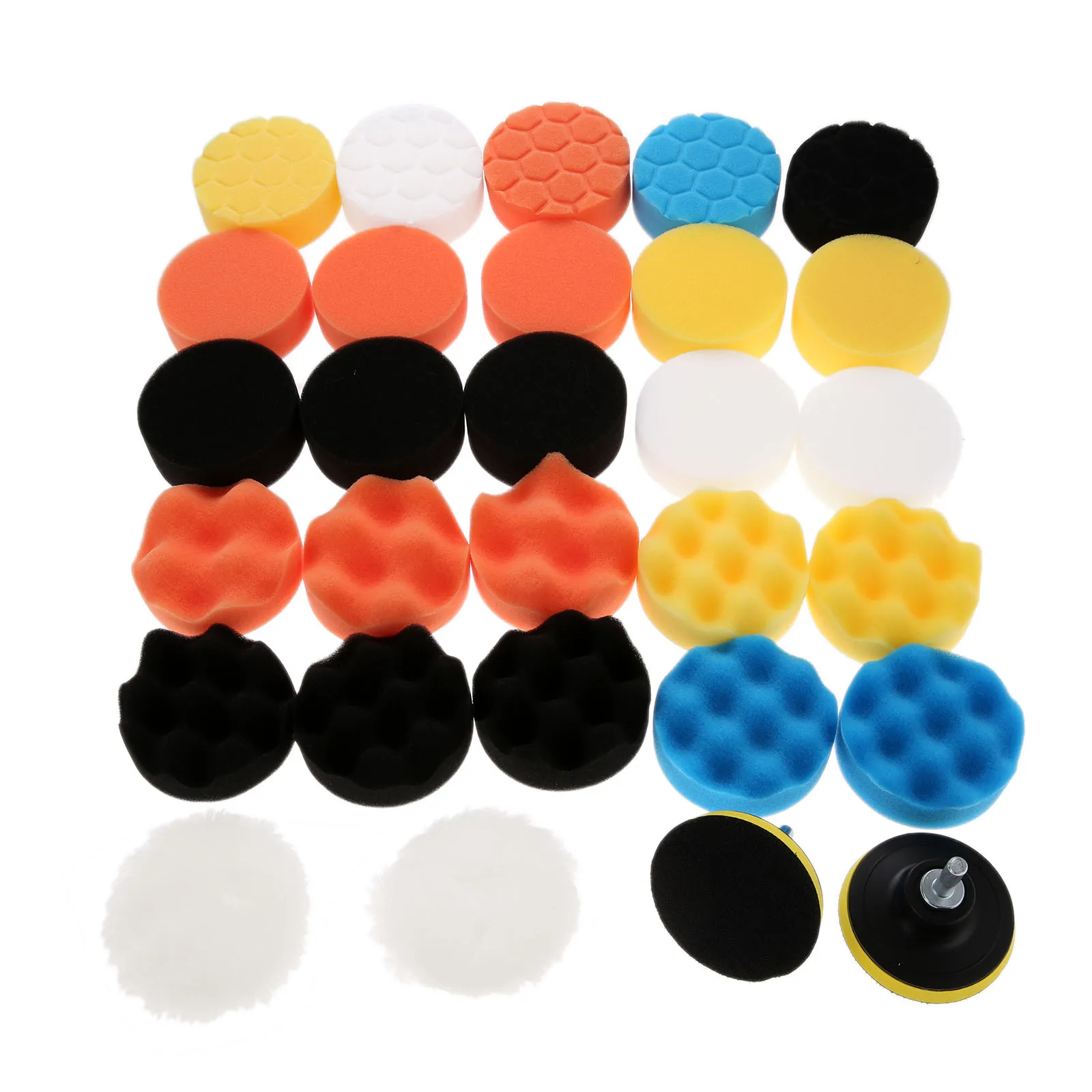 DRELD 31 шт. 3 дюйма Автомобильная губка дрель полировка воском полировка полировочные колодки Набор для автомобиля полировщик M10 адаптер дрели...
