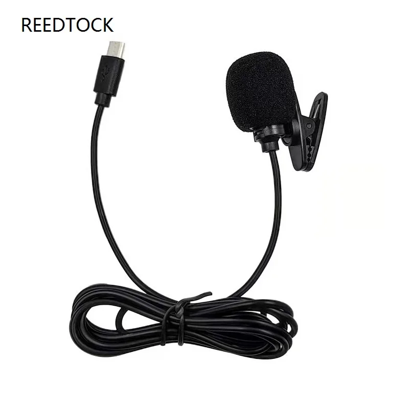 USB Microphone For  Lapel DV Lavalier Mic Portable External Stereo Microphones for REEDTOCK Action Camera