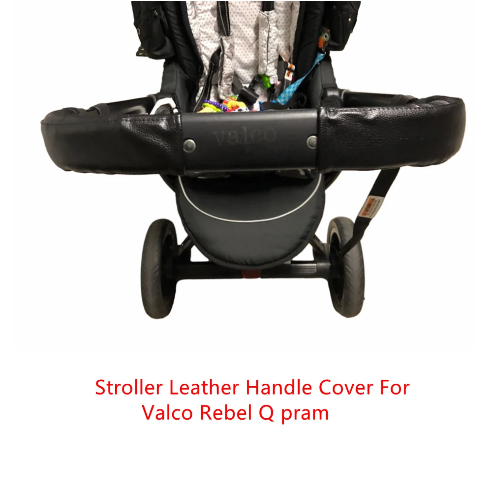 

Baby Handle Leather Bumper Covers Fit For Valco Rebel Q pram Stroller Sleeve Case Armrest Protective Cover Stroller Accessories