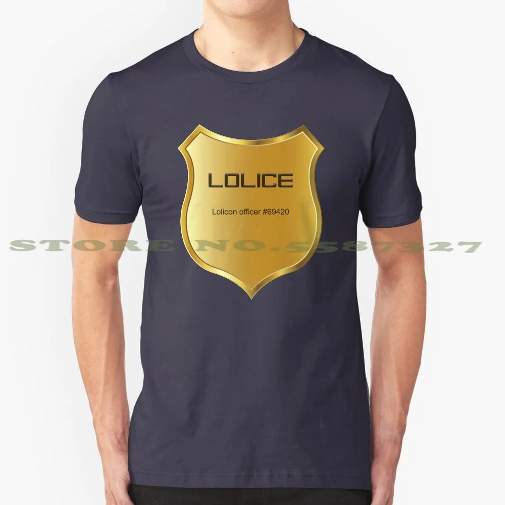 Lolice. ( Lolicon Police ) 100% Pure Cotton T-Shirt Sex Memes Lolicon Lolice Reddit 4Chan Child Jokes Funny