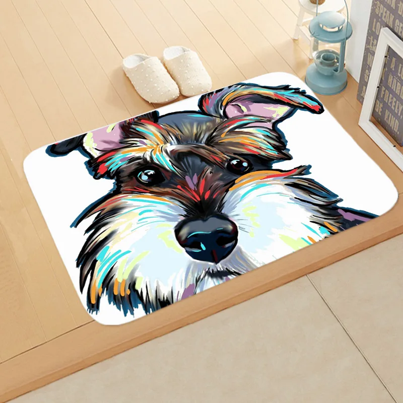 

Dog pattern Plush Cute animals Vintage Cassette Tape Indoor Doormat Non Slip Door Floor Mats Carpet Rugs Decor Porch Doormat