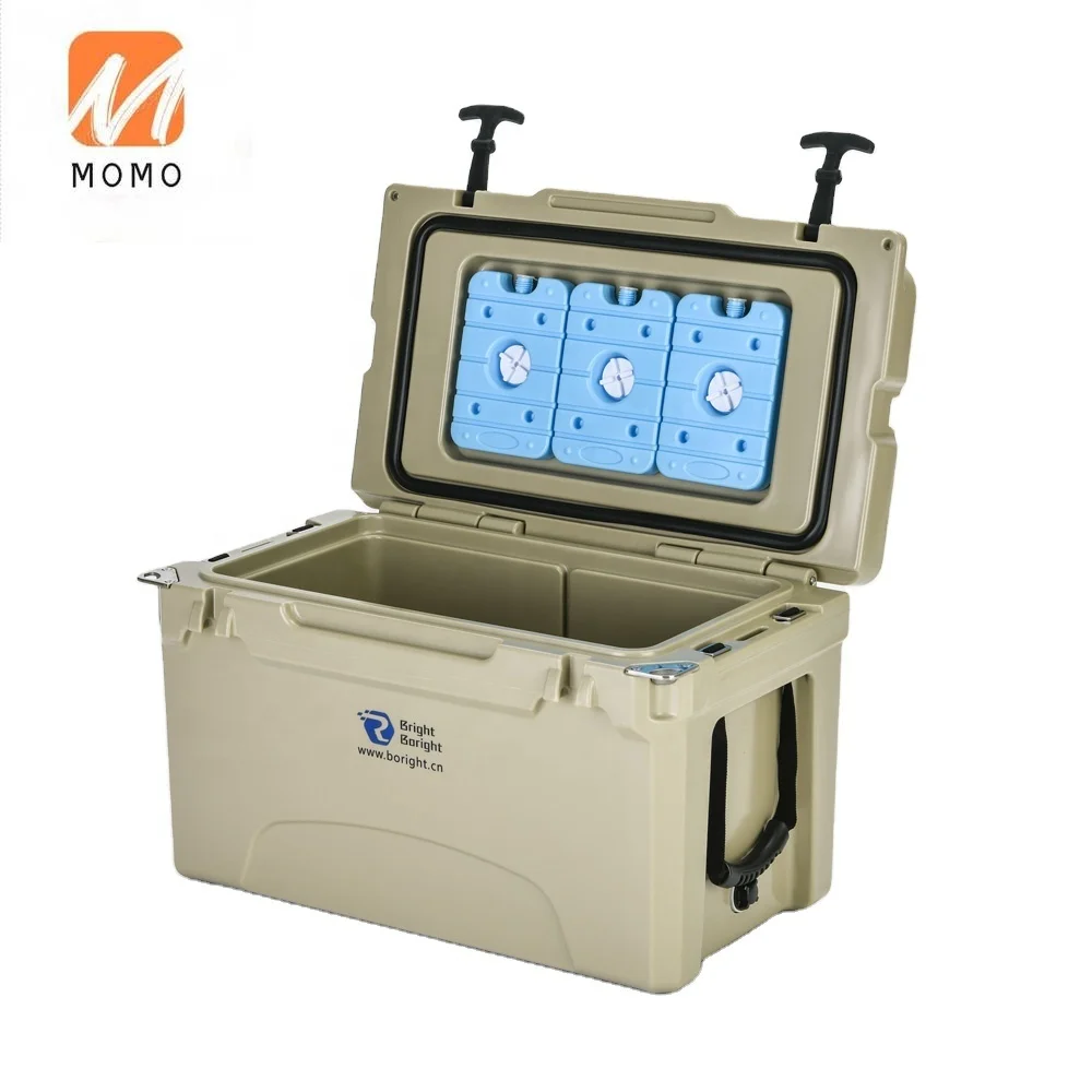 wholesale 40QT Heavy duty rotomolded hard ice cooler box PU insulation for marine hunting camping