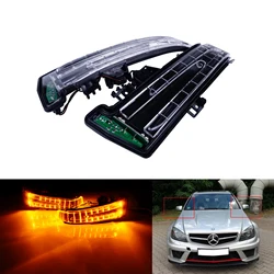 ANGRONG 2Pcs LED Wing Mirror Indicator Turn Signal Light For Mercedes Benz W204 W176 W246 C117 C218 A207 W221 W166