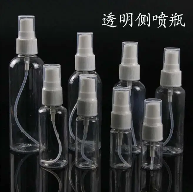 

5pcs/lot 5/8/1015/20/30/50/60/80/100ml Refillable Bottles Transparent Plastic Perfume Atomizer Empty Small Spray Bottle Toxic