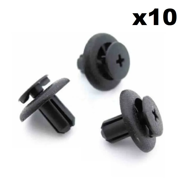 

10x7 мм черная пластиковая внутренняя отделка клипса для Toyota Avensis, Yaris, Corolla и т. д.