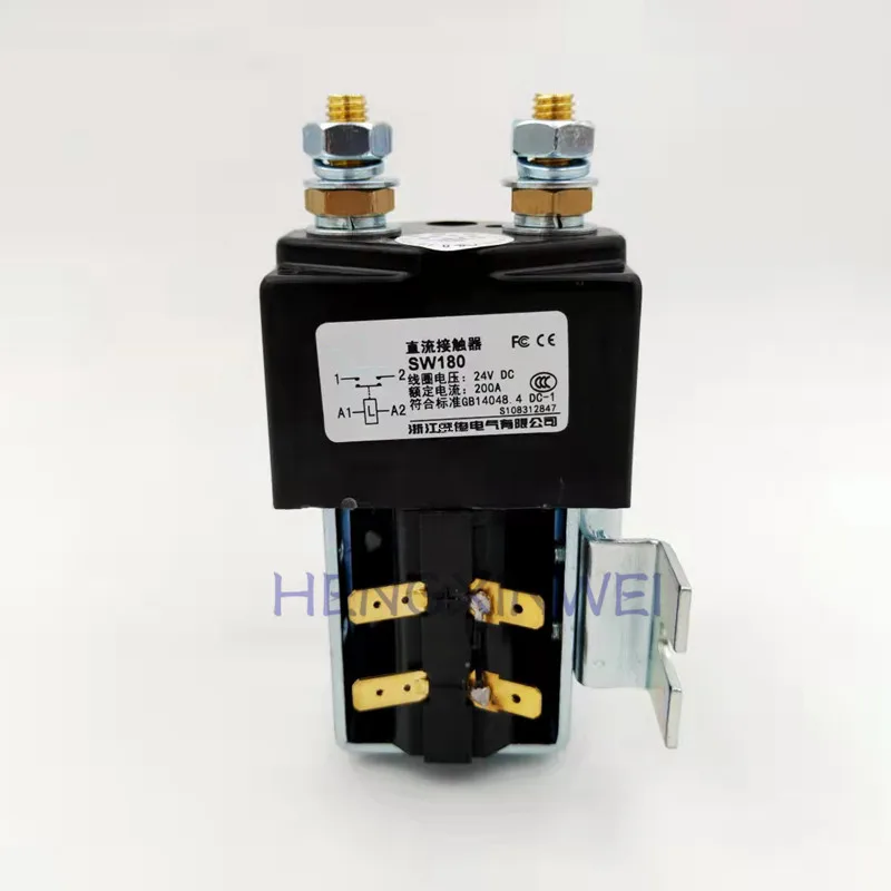 SW180  Normally Open 200A DC Contactor ZJW200A Dc Contactor For Electrical Winch Contactor 12V 24V 36V 48V 60V 72V 84V 120V