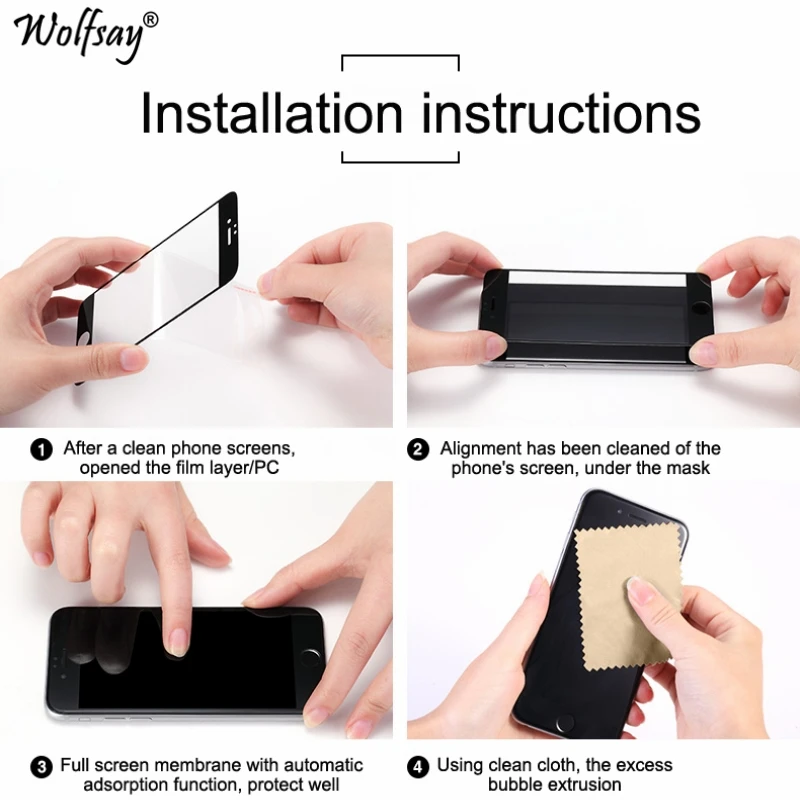 Volle Kleber Gehärtetem Glas Für iPhone SE Screen Protector Für iPhone SE 2020 2022 SE2 SE3 Schutzhülle Telefon Film Für iPhone SE 2022 – Detail 7