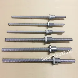 RM2005 left thread ball screw SFU2005 500/600/700/800/900/1000/1100/1200/1300mm with ball nut  standard end machined for BK/BF15