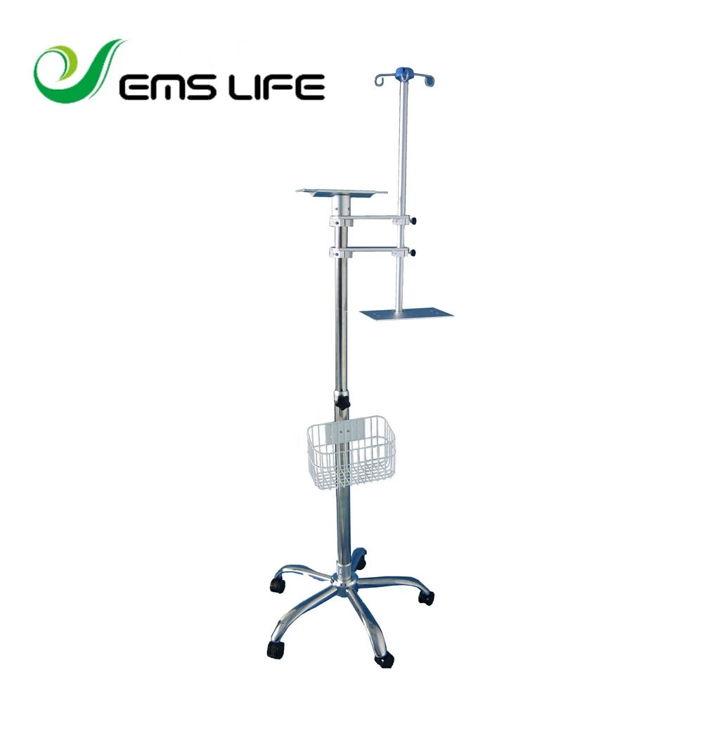 medical monitor patient monitor and pump trolly